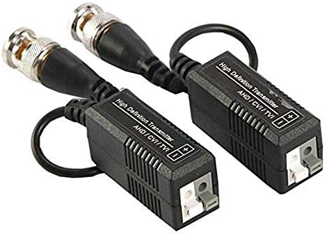 BW 1Pairs High Definition BNC to UTP Cat5/5e/6 Video Balun HD Transceivers Adapter Transmitter Support 720P/1080P AHD/CVI/TVI CCTV Camera
