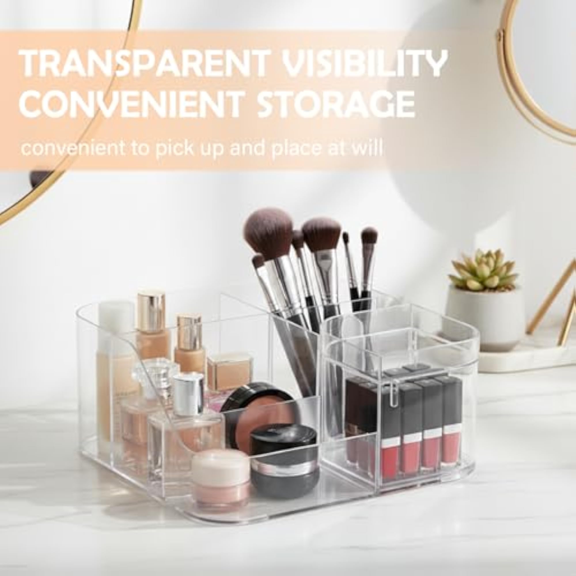 Makeup Organizer with Drawer, Large-Capacity