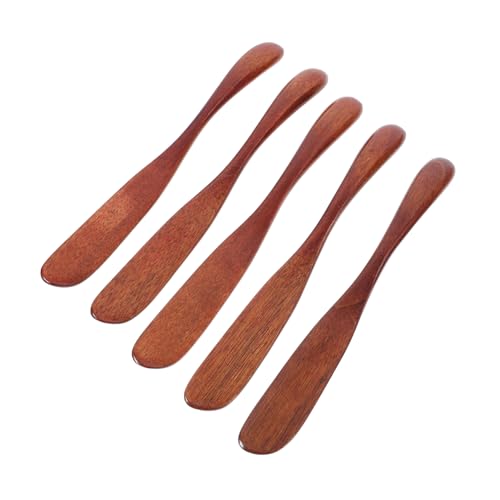 GLEAVI 5piezas Espátulas De Madera Esparcidor De Queso Utensilios De Cocina Raspador De Pan