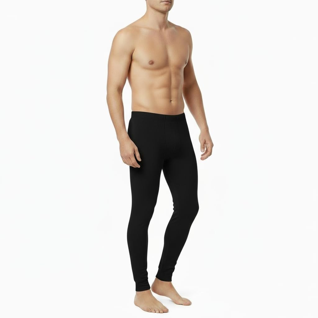 SET 2-4 Calzamaglia Termica Uomo in Caldo Cotone, Made in Italy – Pantalone Intimo Invernale Lungo, Traspirante e Ipoallergenico – Adatto allo Sport come Sci e Snowbord – Tutte le taglie da S a 3XL