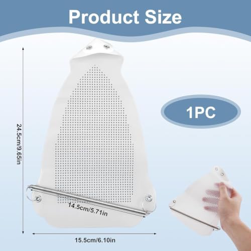 Image of Steam Iron Teflon Shoe Cover,Plate Protector Cover Ironing Accessories for Cloth Safe Slip Quick Install Cover Most Standard Size Iron Cover.