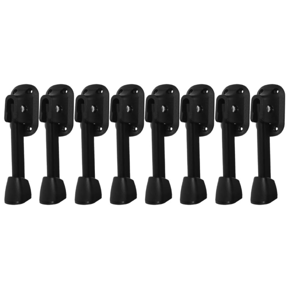 Patas plegables de hierro negro VICASKY para mesas de oficina y muebles (Set de 8 piezas)