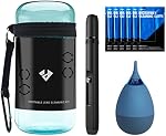 VSGO 11-in-1 Mirrorless Camera Cleaning Kit for Canon,Nikon,Sony,Samsung,Fuji DSLR Cameras, Air Blower Lens Cleaning Pen Microfiber Cloth and Portable Bottle Included (VS-A8E)