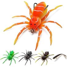Soft Bait Silicone Fishing Lures Hooks , Realistic Spider Swimming Lures for Freshwater Saltwater Fishing Lures Kit 4Colors-4pcs