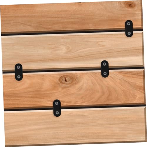 Brassets à angle droit plat Operitacx, plaque joint angle noir et support droit - 4