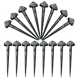 COOPHYA Clavos de Herradura de Hierro Resistentes, Bisel Afilado, Paquete de 50 Unidades, Herramienta Portátil para Herrar Caballos, Clavos Reemplazables para Cascos, Uso Interior