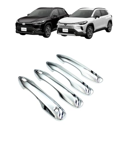 Rysydant 新型 カローラクロス 2020~2025年 専用 内装 カスタムパーツ ドアハンドル カバー ガーニッシュ ドアパネル ガーニッシュ サイド ガーニッシュ ドアノブカバー プロテクター 爪キズ防止 FOR Corolla Cross 専用