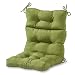 Greendale Home Fashions Indoor/Outdoor High Back Chair Cushion, Summerside Hunter Green