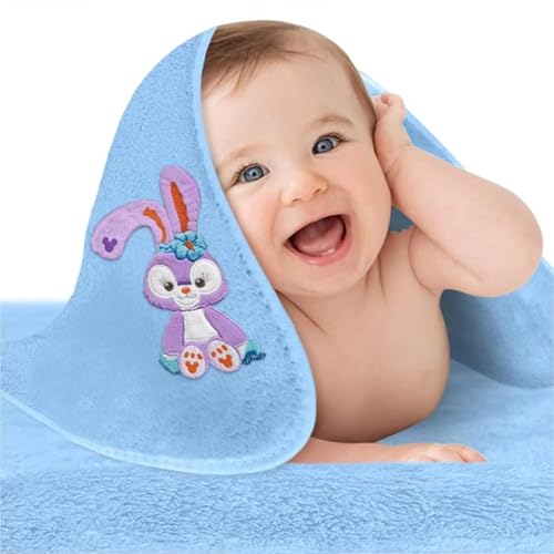 Image of Microfiber Kids Bath Towels Quick Dry Super Absorbent | Super Soft Bath Towel for Babies Toddler-Baby | Towel for Boys and Girls (Blue & Pink, 2 Bath Towel)