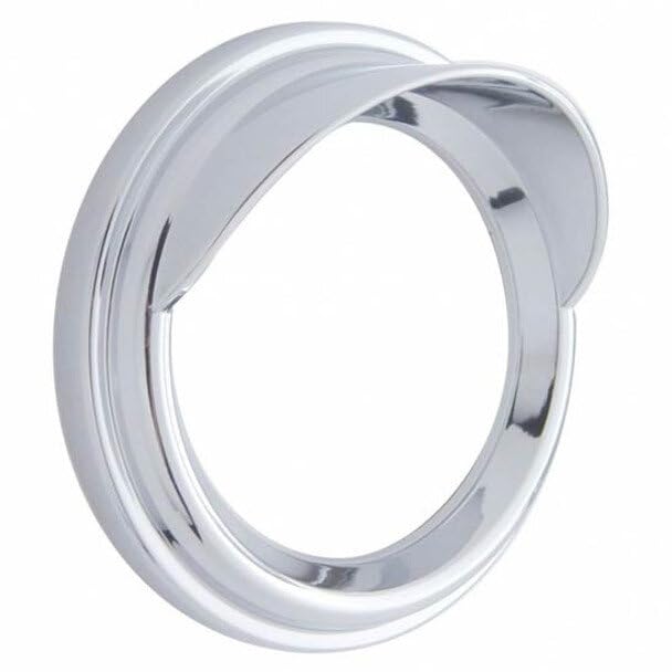 Replacement for Freightliner FLD120 SBA Year 1997 Chrome 3.75 INCH Speedometer and Tachometer Bezel W/Visor by Technical Precision