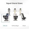 Soporte de sentadillas Total Gym Deluxe, plataforma grande amigable para articulaciones para sentadillas profundas, saltos pliométricos y pilates, compatible con todos los modelos Total Gym, negro 4