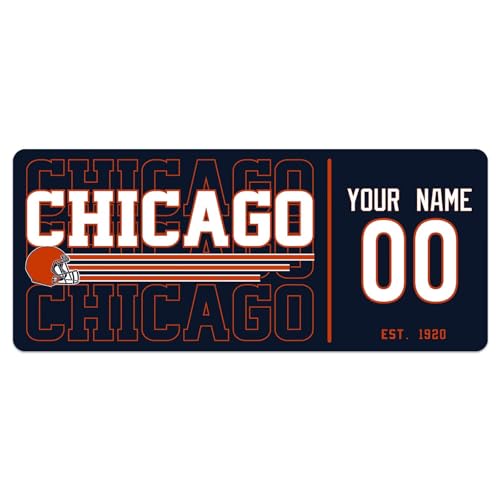 Image of ANTKING Chicago Mouse Pad Custom Name and Number Desk Pad for Men Women Youth Gifts