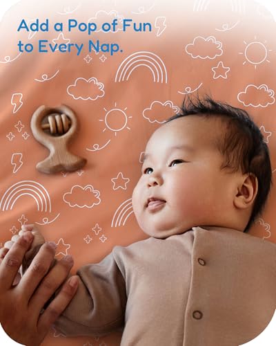 Image of Pack and Play Sheets Fitted 2 Pack, 38x26 Graco Pack n Play Sheets for Playard & Travel Crib Mattress, Ultra Soft Jersey Knit, Breathable Stretchy Deep Pocket, Compatible with Mini Cribs