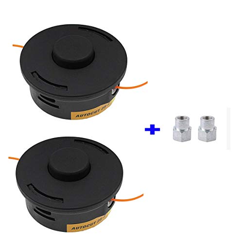 Teqsunrise Strimmer Head, 2 Line Bump Feed Head Strimmer AutoCut 25-2 Mowing Head