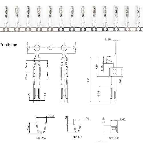 Conectores macho hembra Pin 2.54mm pack x200 miniatura 4