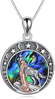 YAFEINI Dragon Necklace Gifts for Girls Women Sterling Silver Girl and Dragon Necklace Warrior Stroking Dragon Guardian Angel Jewellery Gifts for Women Teen Girls