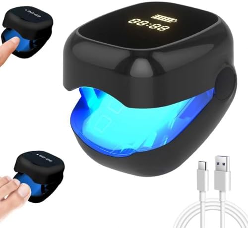 Nail Fungus Laser Treatment LED Light Device - Toenail Fungus Treatment, Solution for Fungal Infections, Nail Deformation and Painful Walking, Black