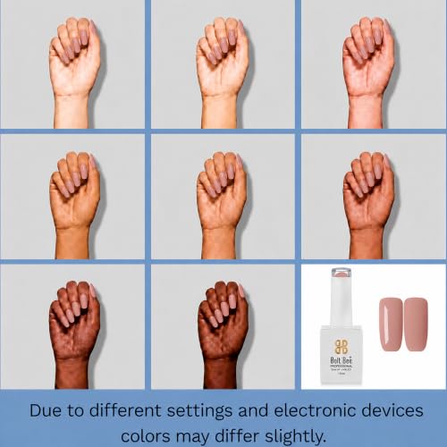 Image of BOLT BEE 15ML Gel Nail Polish 1Pc Clear Pink Glitter Nail Polish Soak Off UV LED Nail Gel Polish Nail Art Starter Manicure Salon DIY at Home, 0.5 OZ (1) (124)