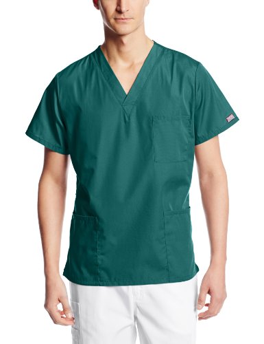Cherokee Originals Unisex V-Neck Scrubs Shirt, Hunter, Medium