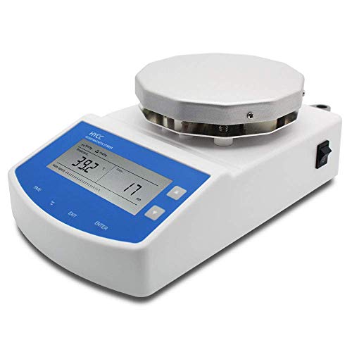 HYCC Agitador Magnético Digital de Temperatura Constante MS300 con Función de Temporización, Modo de Agitación y Calentamiento