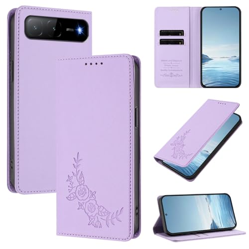 �X�}�z�P�[�X �Ή��@�� for Infinix Hot 60i 5G,�Ή��@�� for Tecno Spark Go 5G 2025 �yRFID�u���b�N�z�y�J�[�h�z���_�[�t�����z �}�O�l�b�g�J�� �X�^���h�@�\�t���z�X�}�z�P�[�X Purple