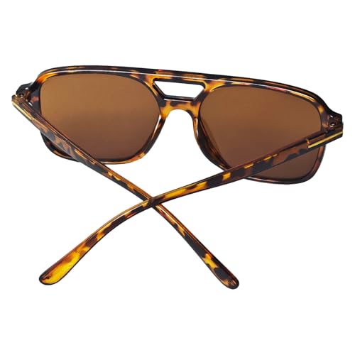 Classic Aviator Sunglasses for Women Men Retro Rectangle Trendy Square Shades Sun Glasses SG38853