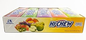 Hi-Chew Sticks Chewy Fruit Candies Variety Pack (Strawberry, Green Apple, Grape, Mango, Kiwi) 10-Pack