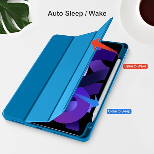 Image of Akkerds for iPad Air 11 Inch Case M4 /M3 /M2, Air 5th /4th Gen 10.9, LightBlue