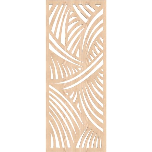 Image of 13 3 /8 inchW x 34 3 /8 inchH x 1 /4 inchT Chester Decorative Fretwork Wood Wall Panels, Red Oak