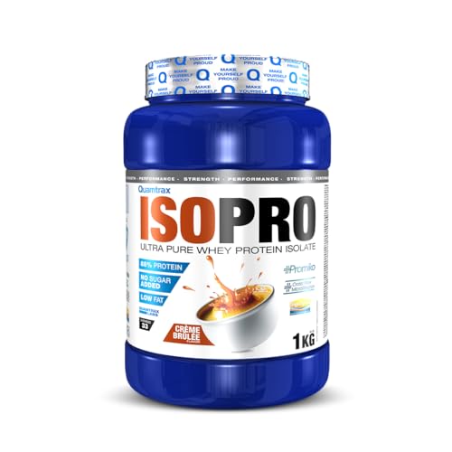 Quamtrax Nutrition - Isopro CFM - 1 kg - Creme Brulee - Aislado proteico, rápida absorción y bajo en grasas