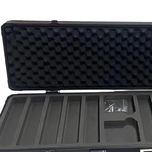 Organizador portátil con mango de aluminio para proteger 500 fichas de juego 2