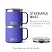 YETI Rambler 14 oz Stackable Mug, Vacuum Insulated, Stainless Steel with MagSlider Lid, Ultramarine Violet