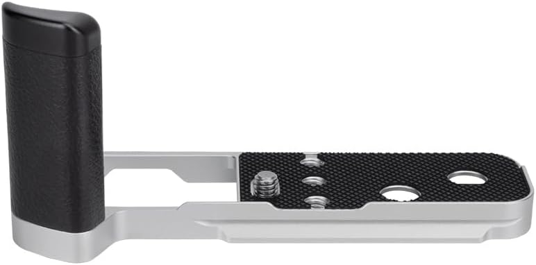 Updated X100V Metal Hand Grip, Handle L Bracket for Fuji Fujifilm X100V Camera, Three 1/4"-20 Tripod Hole, Arca Swiss Quick Release Plate, Anti-Slip Pads,with Extra Hand Strap Hole