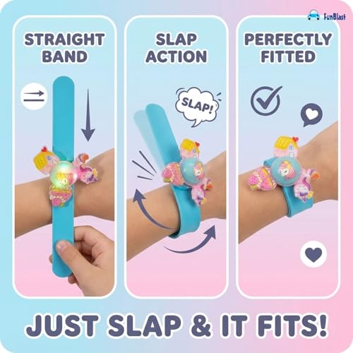 Image of FunBlast Space Wrist Band for Kids - Kids Wrist Bands for Boys and Girls, Slap Band Cute Bracelet with LED Light Up, Return Gift for Kid