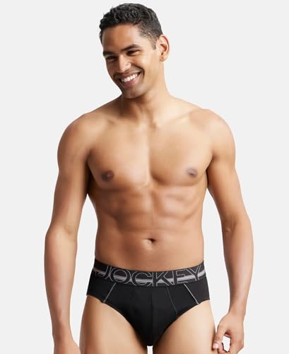 Image of Jockey US14 Men Super Combed Cotton Solid Brief with Ultrasoft Waistband (Colors & Prints May Vary)
