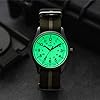 Infantry Glow in The Dark Military Watches for Men Tactical Analogue Mens Wrist Watch Waterproof Work Outdoor Sport Luminous Field Army Green NATO Nylon Strap #1