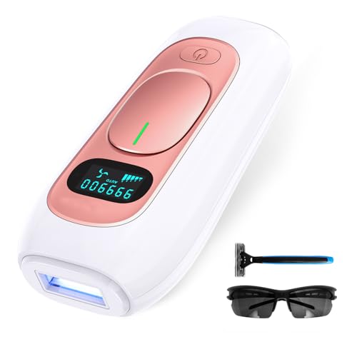 Depiladora Laser, Depiladora Luz Pulsada Indoloro con 2 Modos, Depilacion Laser 5 Niveles de Energía para Mujeres y Hombres, Rostro, Bikini, Cuerpo