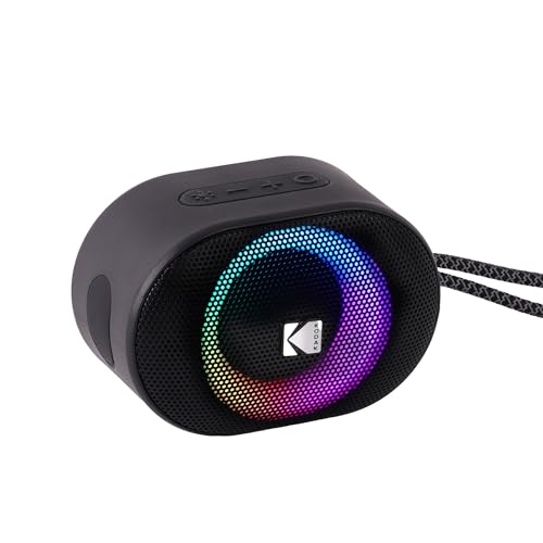 KODAK PWS-2234 Altavoz portátil inalámbrico - Sonido inmersivo y Larga duración - Negro