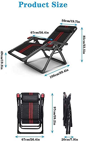 Zero-Gravity Fotel wypoczynkowy, składany, wodoodporny, metalowy, na kemping, do relaksu, wygodny zestaw mebli ogrodowych