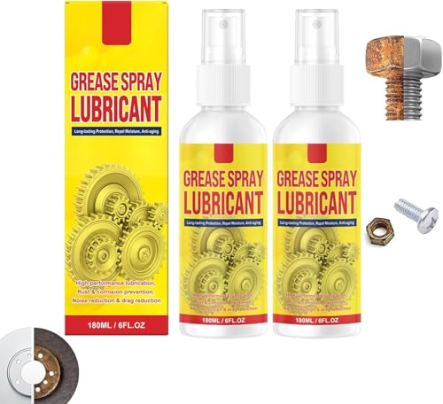Anti-Rust Lubricant Spray & Rust Remover, Multi-purpose Heavy Rust Remover Spray, Rust Removal Lubricant Spray,Fast-Acting Formula for Vehicles, Tools, Chains (2PCS)