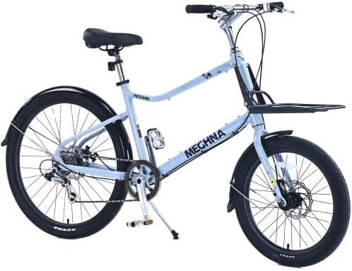 7 Speed, Aluminum Alloy Frame, Multiple Colors 26 Inch Bike,Cargo Bike for Women and Men