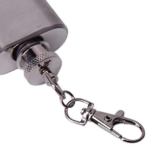N-K Pulabo 1 porte-clés en acier inoxydable avec petit drapeau 28,3 g - Cadeau pour homme pour le camping en plein air - Image 5
