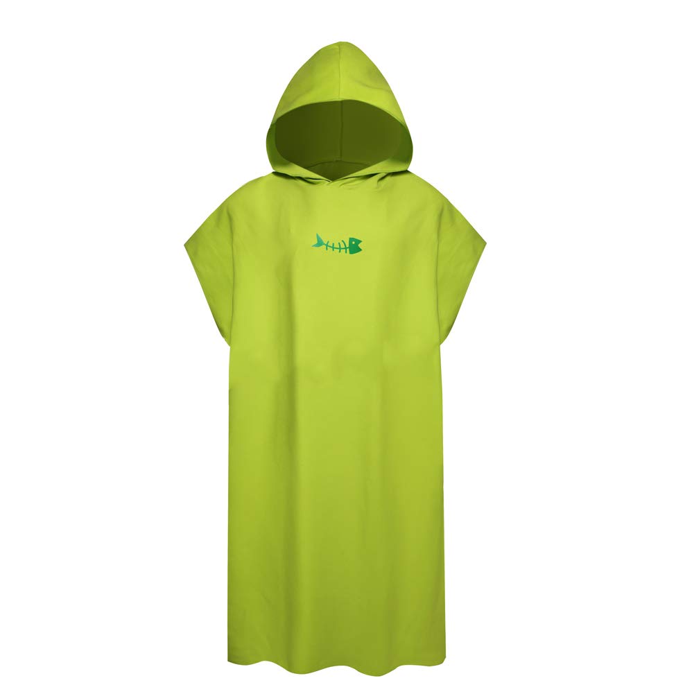 Hooded Towel Poncho Adult Towel Sleeveless Changing Robe Beach Portable Microfibre Wetsuit Universal Size Quick Drying Super Soft for Surfers Swimmers