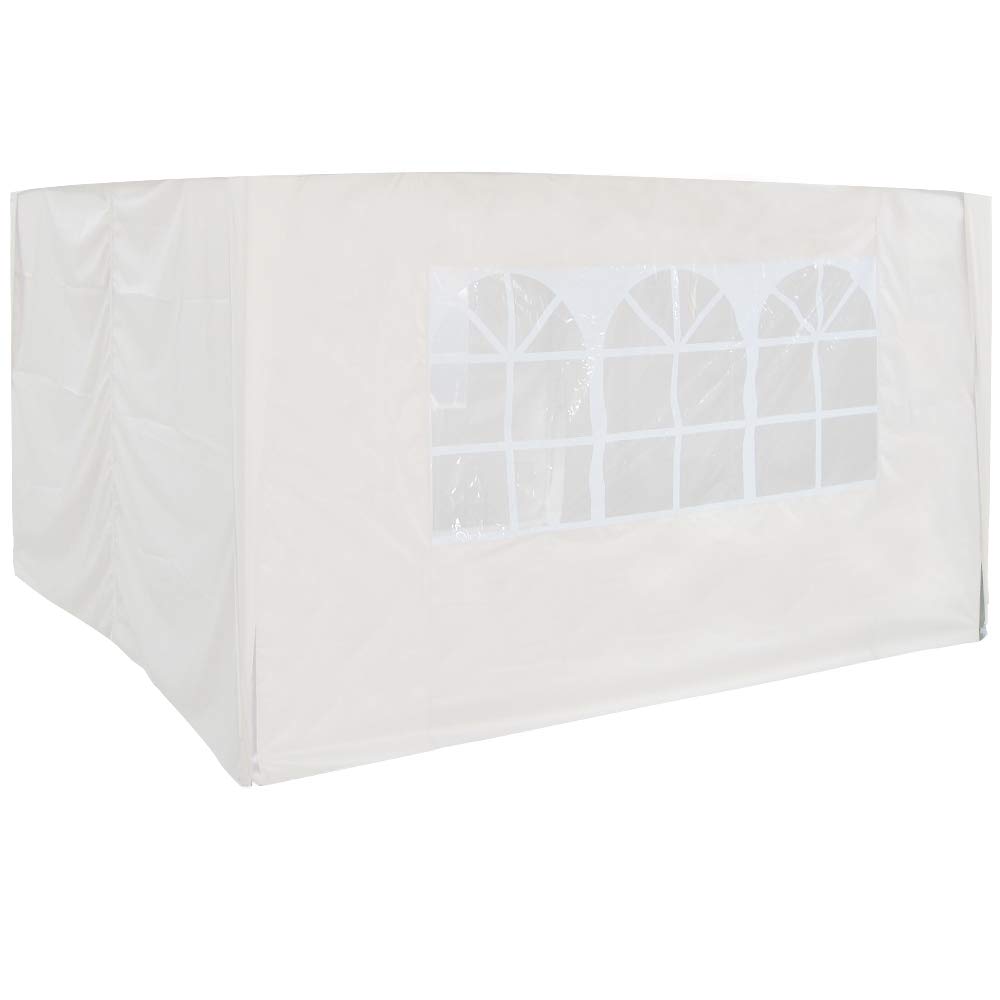 Blümme 3x3m Pop Up Gazebo 4 Side Panels Replacement Canopy Marquee Exchangeable Panel Wall - Only Side Covers White