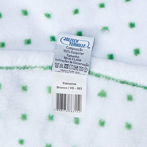 Manta Soft Palmeiras Infantil JolitexMulticor Poliéster