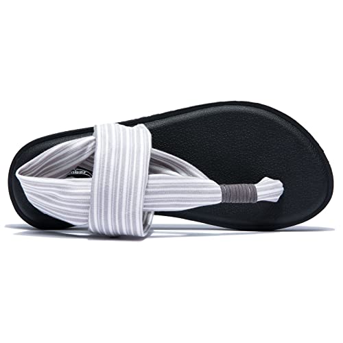 Image of Ranberone Women's Yoga Mat Flip Flops Casual Flat Summer Beach Sandals