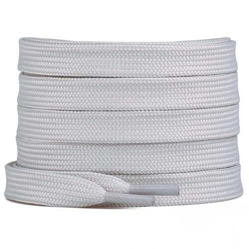 Image of Booyckiy 2 Pairs 2 /5 inch Flat Shoe Laces for Sneakers 31 Colors Shoelaces in 27 inch-72 inch