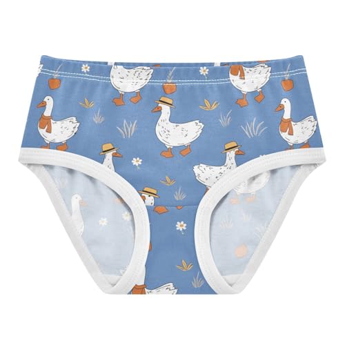 Wusikd White Geese Girls' Underwear Cotton Girls Briefs Soft Toddler Underwear 2T