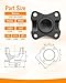 5001905 Flange Yoke Fit for Toyota Tacoma Hilux 2005-2015 (2WD), Replace 2-2-01904 5001904 5019389