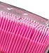 okdeals 200 Pcs Microblading Micro Swab Lint Tattoo Permanent Brushes, Pink